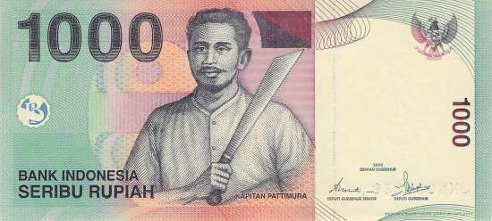 Indonesien 1000 Rupiah 2001 p141b